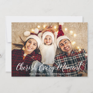 Cartes Pour Fêtes Annuelles chérissez chaque instant joyeux noël photo