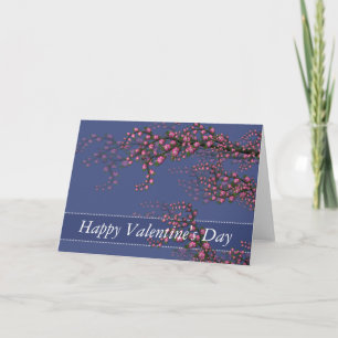 Cartes Pour Fêtes Annuelles Cherry Blossom Succursales Valentine's Day Card