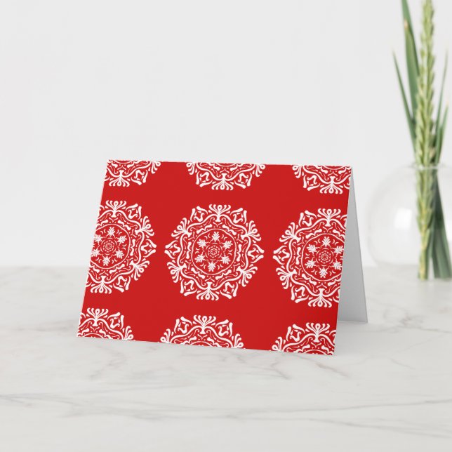 Cartes Pour Fêtes Annuelles Cherry Mandala (Devant)