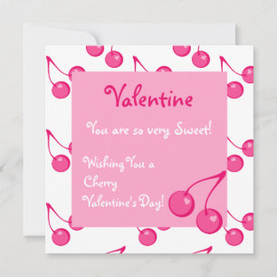 Cartes Pour Fêtes Annuelles Cherry Sweet-Hearts