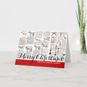 Cartes Pour Fêtes Annuelles Cheval Antique Publicité Journal Art