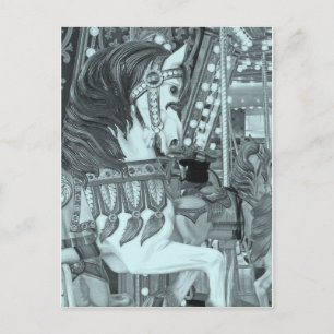 Cartes Pour Fêtes Annuelles Cheval de Carrousel teinté