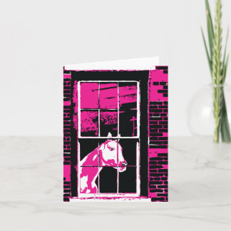 Cartes Pour Fêtes Annuelles cheval de fenêtre