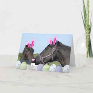 Cartes Pour Fêtes Annuelles Cheval de Pâques et Pony