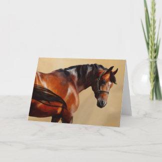 Cartes Pour Fêtes Annuelles Cheval d'huile
