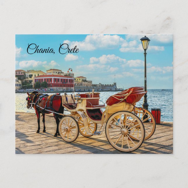 Cartes Pour Fêtes Annuelles Cheval et chariot (Devant)