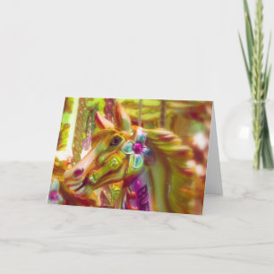 Cartes Pour Fêtes Annuelles Cheval joyeux