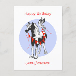 Cartes Pour Fêtes Annuelles Cheval mignon Joyeux Anniversaire