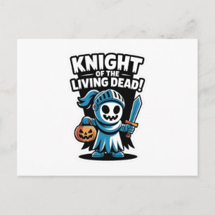 Cartes Pour Fêtes Annuelles Chevalier Boo – Épée de fantôme mignonne et effray