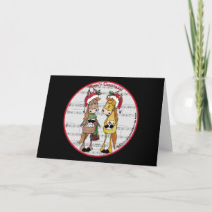 Cartes Pour Fêtes Annuelles Chevaux de covoiturage - 'Mare'y Christmas