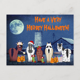Cartes Pour Fêtes Annuelles Chevaux mignons en costumes Cheval Halloween Horse