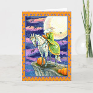 CARTES POUR FÊTES ANNUELLES CHÈVE-DÉMON, IMAGINAIRE À BOUTEILLE HALLOWEEN SÛR