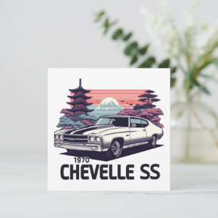 Cartes Pour Fêtes Annuelles Chevelle SS 1970