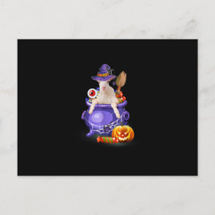 Cartes Pour Fêtes Annuelles Chèvre avec chapeau bonbon citrouille cadeau Hallo