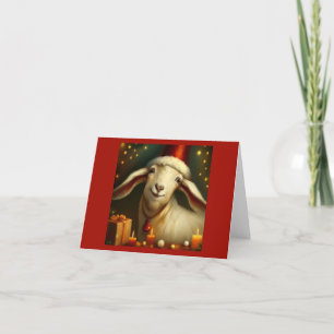 Cartes Pour Fêtes Annuelles Chèvre de Noël 3