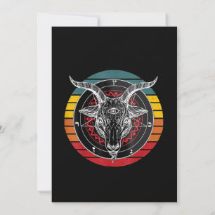 Cartes Pour Fêtes Annuelles Chèvre de Satan, Cadeau de chèvre