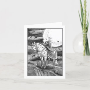CARTES POUR FÊTES ANNUELLES CHÈVRE DÉMON, VRAIMENT PIED STEED HALLOWEEN GOTH B