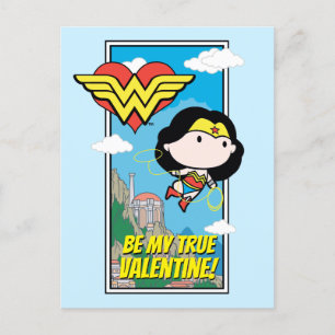 Cartes Pour Fêtes Annuelles Chibi Wonder Woman - Dites-Moi La Vérité Saint-Val