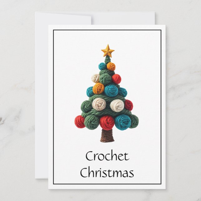 Cartes Pour Fêtes Annuelles Chic Chic Funny Crochet Chic mignon Hobby (Devant)