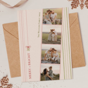 Cartes Pour Fêtes Annuelles Chic Grandmillennial Coquette Christmas Five Photo