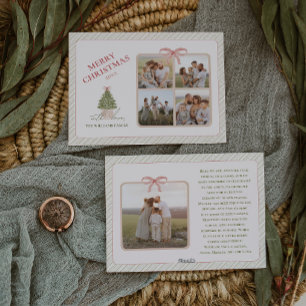 Cartes Pour Fêtes Annuelles Chic Grandmillennial Coquette Noël 5 Photo