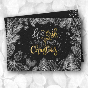 Cartes Pour Fêtes Annuelles Chic Joyeux Appartement de Noël