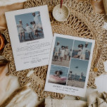 Cartes Pour Fêtes Annuelles Chic Joyeux Noël Année En Revue 5 Photo<br><div class="desc">Cette année de Noël Joyeux chic en revue 5 carte de vacances photo est le salut de vacances simple parfait. Le design simple est composé d'une typographie minimaliste classique en noir et blanc, dans un style boho rustique. Personnalisable dans n'importe quelle couleur. Gardez le design minimal et élégant, en l'état,...</div>