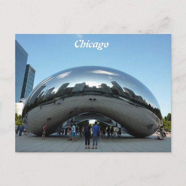 Cartes Pour Fêtes Annuelles Chicago Bean Sightseeing (Devant)
