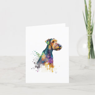 Cartes Pour Fêtes Annuelles Chien Airedale Terrier