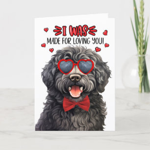 Cartes Pour Fêtes Annuelles Chien Barbet fait pour vous aimer Valentine