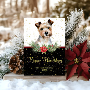 Cartes Pour Fêtes Annuelles Chien Cairn Terrier Aquarelle Joyeux Howlidays