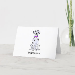 Cartes Pour Fêtes Annuelles Chien dalmate