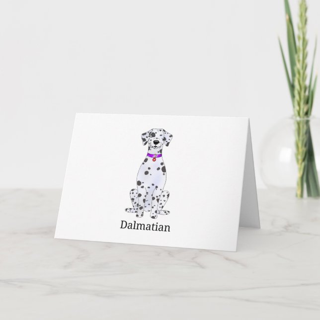 Cartes Pour Fêtes Annuelles Chien dalmate (Devant)