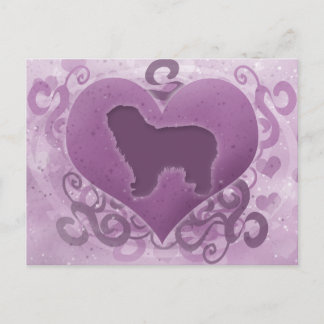 Cartes Pour Fêtes Annuelles Chien de berger polonais Valentine de plaine de
