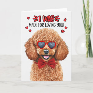 Cartes Pour Fêtes Annuelles Chien de caniche miniature fait pour vous aimer Va