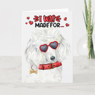 Cartes Pour Fêtes Annuelles Chien de caniche standard fait pour vous aimer Val