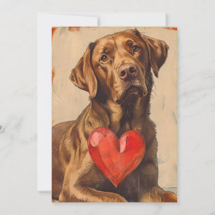 Cartes Pour Fêtes Annuelles Chien de chasse de la baie de Chesapeake Saint-Val