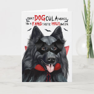 Cartes Pour Fêtes Annuelles Chien de mouton belge Drôle compte DOGcula Hallowe