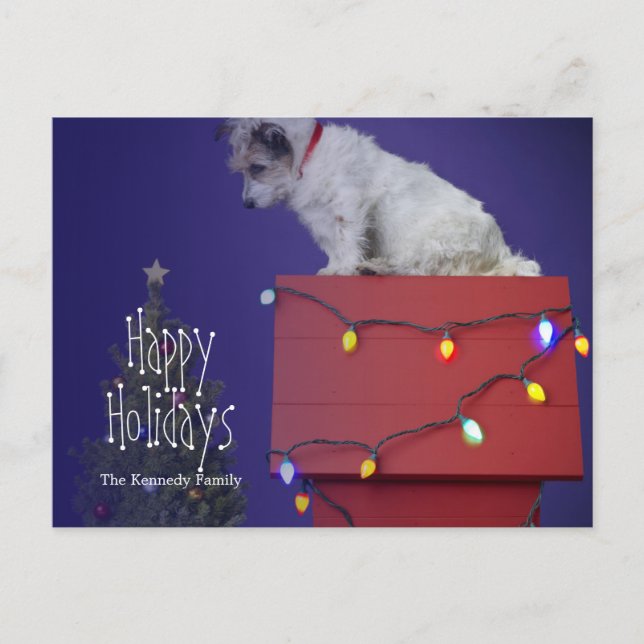 Cartes Pour Fêtes Annuelles Chien de Noël 2012 (Devant)