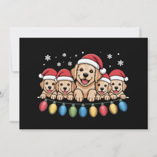 Cartes Pour Fêtes Annuelles Chien de Noël drôle de retriever golden retriever 