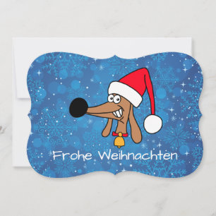 Cartes Pour Fêtes Annuelles Chien de Noël Festif