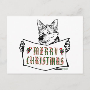 Cartes Pour Fêtes Annuelles Chien de Noël : Joyeux Noël !