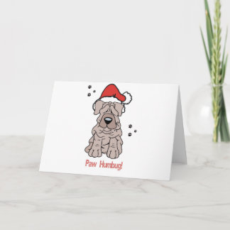 Cartes Pour Fêtes Annuelles Chien de Sharpei de Noël