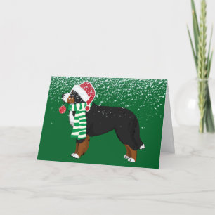 Cartes Pour Fêtes Annuelles Chien de vacances de Noël Bernese Mountain