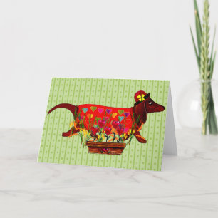 Cartes Pour Fêtes Annuelles Chien de Valentine Weiner
