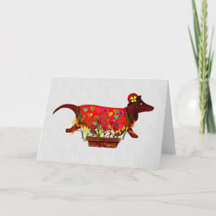 Cartes Pour Fêtes Annuelles Chien de Valentine Weiner