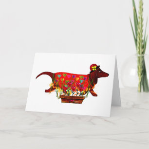 Cartes Pour Fêtes Annuelles Chien de Valentine Weiner