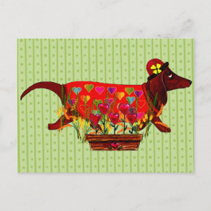 Cartes Pour Fêtes Annuelles Chien de Valentine Weiner