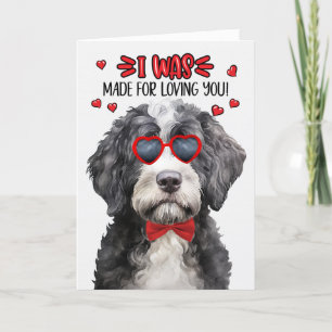 Cartes Pour Fêtes Annuelles Chien d'eau portugais fait pour vous aimer Valenti
