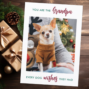 Cartes Pour Fêtes Annuelles Chien grand-père Joyeux Noël personnalisé animal d